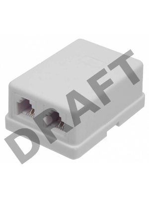 Модуль TWT (TWT-SA2-WH) Настенная коробка 2 порт. для Keystone