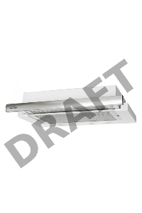 Вытяжка встраиваемая Elikor Интегра 50П-400-В2Л белый/нержавеющая сталь управление: кнопочное (1 мотор)