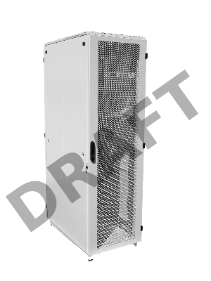 Шкаф телеком. напольный 42U (600x600) дверь перфорированная (ШТК-М-42.6.6-4ААА) (3 коробки)