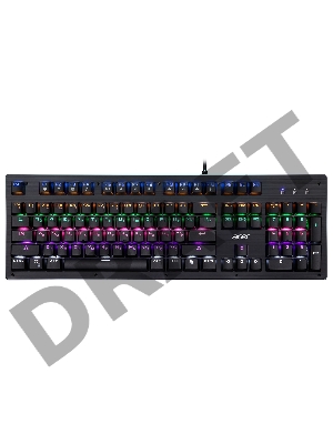 Клавиатура Acer OKW127 механическая черный USB for gamer LED