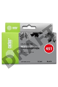Картридж струйный Cactus CS-CLI451BK черный для Canon MG 6340/5440/IP7240 (9,8ml)