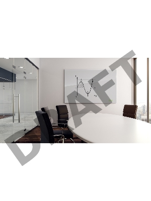 Демонстрационная доска Cactus CS-GBD-120x150-WT стекло стеклянная 120x150см белый