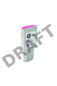 Картридж струйный HP 727 F9J77A пурпурный для HP DJ T1500/T1530/T2500/T2530/T920/T930 (300мл)