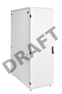 Шкаф телеком. напольный 42U (600x800) дверь металл (ШТК-М-42.6.8-3ААА) (3 коробки)