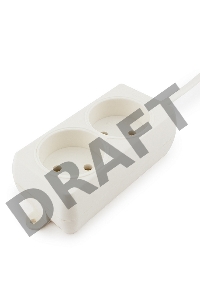 Сетевые фильтры Gembird Удлинитель Гарнизон EL-NL2-W-2, 2 розетки, допустимый ток 10А, длина 2м.