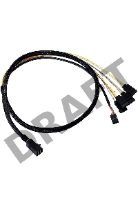 Кабель LSI Cable CBL-SFF8643-SATASB-10M(SFF8643- 4*SATA+SB), 100cm Кабель данных SAS, длина 100см,наконечники: SFF8643(контроллер)- 4*SATA+SB