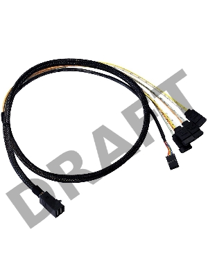 Кабель LSI Cable CBL-SFF8643-SATASB-10M(SFF8643- 4*SATA+SB), 100cm Кабель данных SAS, длина 100см,наконечники: SFF8643(контроллер)- 4*SATA+SB