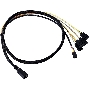 Кабель LSI Cable CBL-SFF8643-SATASB-10M(SFF8643- 4*SATA+SB), 100cm Кабель данных SAS, длина 100см,наконечники: SFF8643(контроллер)- 4*SATA+SB