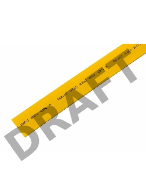 Трубка термоусадочная 20.0/10.0 1м жел. REXANT 22-0002