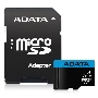 Флеш карта Micro SecureDigital 128Gb ADATA AUSDX128GUICL10A1-RA1 {MicroSDXC Class 10 UHS-I, SD adapter}