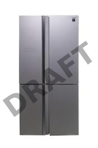 Холодильник Sharp SJ-FS97VSL серебристое стекло/стекло (трехкамерный)