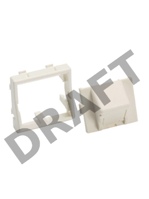 Панель лицевая Panduit CFPFS1SAW Mosaic белый арктический центр. накл. с засл. на 1 модуль наклонная+ Рамка 45x45