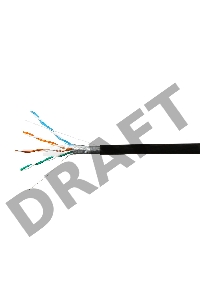 Кабель SkyNet Premium FTP outdoor 4x2x0,51, медный, FLUKE TEST, кат.5e, однож., 100 м, box, черный