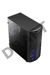 Корпус Aerocool TOMAHAWK-A , ATX, без БП, окно из акрила, 202x440.5x399мм (ШxГxВ), USB3.0 x1, USB2.0 x2, установлен 1х 12см LED вентилятор