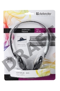 Нaушники AURA 101 BLACK 63101 DEFENDER