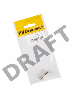 Переходник антенный, (гнездо F - штекер TV), (1шт.) (пакет)  PROconnect