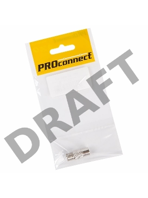 Переходник антенный, (гнездо F - гнездо TV), (1шт.) (пакет)  PROconnect