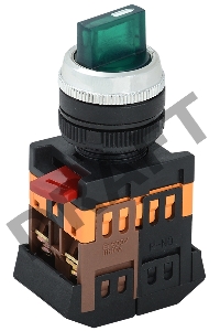 Переключатель ANCLR-22-3 на 3 фикс. полож. зел. 1з+1р ИЭК BSW10-ANCLR-3-K06