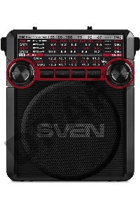 Радиоприемник АС SVEN SRP-355, красный (3 Вт, FM/AM/SW, USB, SD/microSD, фонарь, встроенный аккумулятор) АС SVEN SRP-355, красный (3 Вт, FM/AM/SW, USB, SD/microSD, фонарь, встроенный аккумулятор)