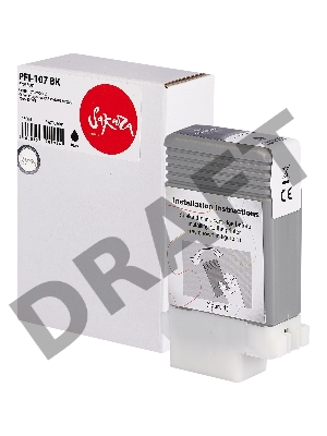 Струйный картридж Sakura 6705B001 ( PFI-107 BK) для Canon, черный, 130 мл.