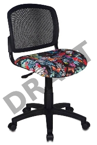 Кресло Бюрократ CH-296NX/TATTOO спинка сетка черный сиденье черный черепа Tattoo