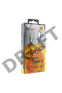 Кабель USB 2.0 Cablexpert CC-G-USBC01R-3M, AM/Type-C, серия Gold, длина 3м, красный, блистер