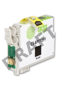 Картридж струйный Cactus CS-EPT1291 черный для Epson Stylus Office B42/BX305/BX305F (15ml)