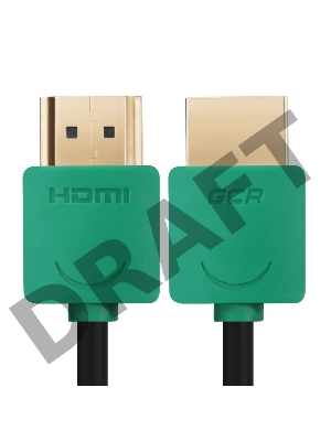 Greenconnect Кабель SLIM 1.0m HDMI 2.0, зеленые коннекторы Slim, OD3.8mm, HDR 4:2:2, Ultra HD, 4K 60 fps 60Hz, 3D, AUDIO, 18.0 Гбит/с, 32/32 AWG, GCR-51580 Greenconnect Кабель SLIM 1.0m HDMI 2.0, зеленые коннекторы Slim, OD3.8mm, HDR 4:2:2, Ultra HD, 4K 6
