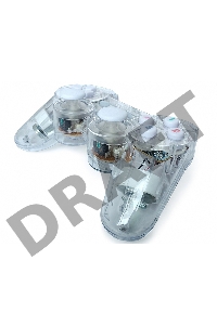 Геймпад CBR CBG 915 {Игровой манипулятор для PC, проводной, 2 вибро мотора, подстветка, прозрачный, USB}