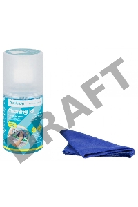 Чистящий спрей Defender для экранов / пластиковый флакон с пульверизатором 200 мл + микрофибра 20 х 20 см / Беларусь.