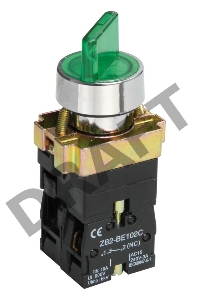 Переключатель LAY5-BK2365 на 2 полож. зел. ИЭК BSW90-BK-2-K06