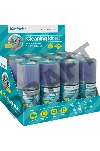 Чистящий спрей Defender для экранов / пластиковый флакон с пульверизатором 200 мл + микрофибра 20 х 20 см / Беларусь.