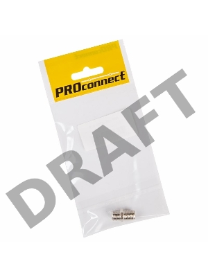 Переходник антенный, (гнездо F - гнездо F), бочка, (1шт.) (пакет)  PROconnect