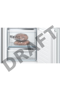 Холодильник Bosch KIS87AFE0 Встраиваемый двухкамерный 177.2х54.1х54.5 см, 272 (211+64) л, LED Освещение, зона свежести Hydrofresh, BigBox в морозилке