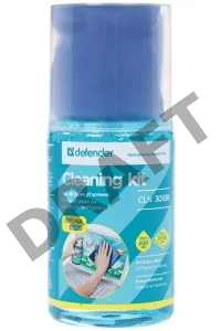Чистящий спрей Defender для экранов / пластиковый флакон с пульверизатором 200 мл + микрофибра 20 х 20 см / Беларусь.