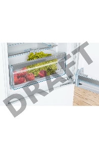 Холодильник Bosch KIS87AFE0 Встраиваемый двухкамерный 177.2х54.1х54.5 см, 272 (211+64) л, LED Освещение, зона свежести Hydrofresh, BigBox в морозилке