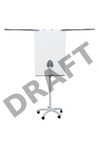 Флипчарт Cactus CS-FCR-M67x105 магнитно-маркерная меламиновая 67x105см на роликах