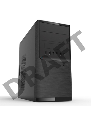 Корпус InWin POWERMAN ES701BK USB 3.0 (Mini Tower, mATX, 450W PM-450ATX, USB 3.0x2, USBx2 + Audio, черный) <6120258>