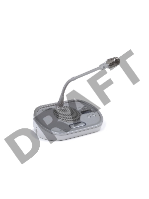 Пульт [F01U008366] BOSCH DCN-DISCS-L : с селектором каналов перевода (без рамки, без микрофона), кабель 2 м., светлый корпус