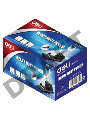 Дырокол Deli Heavy Duty E0130 макс.:100лист. металл ассорти отв.:2 с линейкой