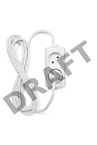 Удлинитель Гарнизон <3 м> белый (2 розетки, 10А, EL-NL2-W-3)