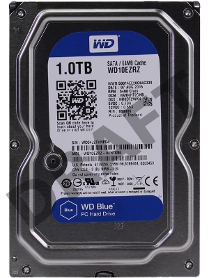 Жесткий диск 1TB Western Digital Caviar Blue (WD10EZRZ) {Serial ATA III, 5400 rpm, 64Mb buffer} 3.5