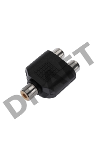 Переходник гнездо RCA - 2 гнезда RCA  REXANT