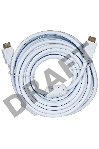 Кабель HDMI 19M/M ver 2.0, 10М, 2 фильтра, белый  Aopen <ACG711DW-10M>     