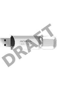 Флеш Диск ADATA Flash Drive 32Gb C906 AC906-32G-RWH {USB2.0, White}