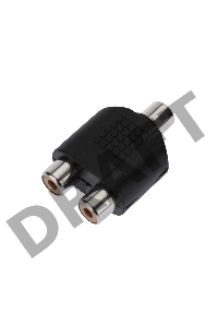 Переходник гнездо RCA - 2 гнезда RCA  REXANT