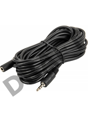 Кабель аудио Ningbo JAAC003-5 Jack 3.5 (m)/Jack 3.5 (f) 5м. черный      