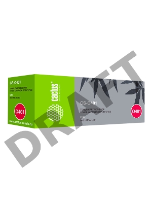 Тонер Картридж Cactus CS-O401 44992403 черный для Oki B401/MB441/451 (1500стр.)