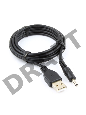 Кабель Gembird/Cablexpert CC-USB-AMP35-6, Кабель USB 2.0 Pro , AM/DC 3,5мм (для хабов), 1.8м, экран, черный, пакет 