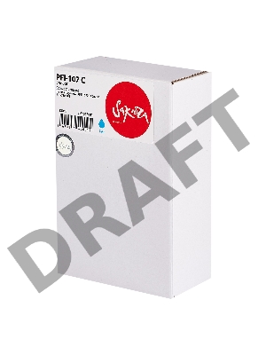 Струйный картридж Sakura 6706B001 ( PFI-107 C) для Canon, голубой, 130 мл.